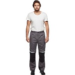 Брюки летние муж л23-БР сер/крас (р.44-46) 158-164 (серия Л)