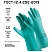 превью Перчатки нитриловые КЩС JETA SAFETY, хлопчатобумажное напыление, размер 8 (M), зеленые, JN711