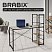 превью Стол на металлокаркасе BRABIX «LOFT CD-005»,1200×520х1200 мм, 3 полки, цвет дуб натуральный