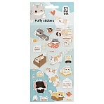 Наклейки объемные MESHU «Funny kitty», 10×23см, пакет европодвес