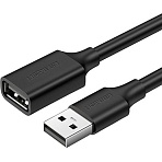 Кабель UGREEN US103 (10317) USB 2.0 A Male to A Female Cable.3м черный