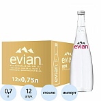 Вода минеральная Evian, негаз. ст/бут, 0.75 л
