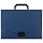Портфель пластиковый STAFF А4 (320×225×36 мм), без отделений, синий, 229240