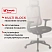 превью Кресло для руководителя Комус Мебель (Easy Chair) 601 серое/чёрное (сетка, пластик)