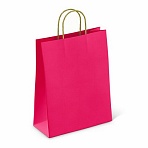 Крафт-пакет бумажный «Ruby red» 26×15х35 см, с кручеными ручками, плотность 80 г/м2, моноцвет