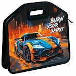 Папка-сумка ЮНЛАНДИЯ, 1 отделение, фетровые ручки, 34×30х11 см, Race car