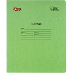 Тетрадь школьная зеленая №1 School Отличник А5 12 листов в клетку (10 штук в упаковке)