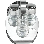 Набор для специй Lara 4 предмета (солонка, перечница, салфетница, ёмкость для зубочисток)