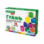 Гуашь BRAUBERG KIDS «NEW», 12 цветов по 10 мл