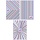 Тетрадь А4, 96 л., HATBER, скоба, клетка, обложка картон, «Gentle design» (3 вида), 96Т4В3