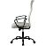 превью Кресло для руководителя Комус Мебель (Easy Chair) 588 серо-бежевое (сетка/ткань/экокожа, металл хромированный)