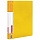 Папка с металлическим скоросшивателем и внутренним карманом BRAUBERG «Contract», желтая, до 100 л., 0.7 мм