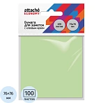 Стикеры Attache Economy 76×76 мм пастельный зеленый (1 блок, 100 листов)