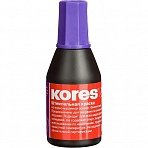 Краска штемпельная Kores (30мл, фиолетовый)