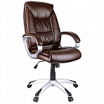 Кресло руководителя Helmi HL-E06 «Balance», экокожа коричневая, механизм качания