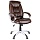 Кресло руководителя Helmi HL-E06 «Balance», экокожа коричневая, механизм качания