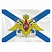 превью Флаг ВМФ России «Андреевский флаг с эмблемой» 90×135 см, полиэстер, STAFF