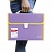 превью Портфель пластиковый BRAUBERG «Joy», А4 (330×245×35 мм), 13 отделений, с окантовкой, индексные ярлыки, фиолетовый