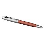 Ручка шариковая Parker «Sonnet Sand Blasted Metal&Orange Lacquer» черная, 1.0мм, поворот., подарочная упаковка