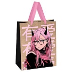 Пакет подарочный 18×23×10см MESHU «Anime girl», крафт