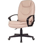 Кресло VB_EChair 668LT PU бежевый эко. кожа крестов. пластик