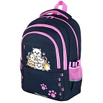 Рюкзак BRAUBERG VIBE, 2 отделения, 5 карманов, «Cat meeting», 40×28х14 см