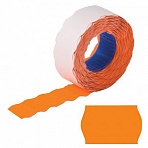 Этикет-лента 22×12 мм, волна, оранжевая, комплект 5 рулонов по 800 шт., BRAUBERG