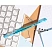 превью Ручка шариковая неавтоматическая Attache Flicker синяя (толщина линии 0.5 мм)