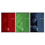 Тетрадь 80л., А4, клетка, на гребне BG «Monocolor. Classic»