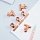Зажимы для бумаг 32мм, Meshu «Rose Gold», 4шт., пакет с европодвесом