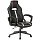 Кресло игровое Бюрократ VIKING ZOMBIE A3 WH, PL, экокожа черный/белый, топ-ган (до 180кг)