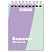 превью Блокнот МАЛЫЙ ФОРМАТ А7, 75×105 мм, 40 л., гребень, клетка, кросс-серия «PASTEL», BRAUBERG