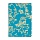 Обложка для паспорта OfficeSpace «Blooming» мягкий полиуретан, бирюзовая, тиснение золотом