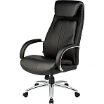 Кресло для руководителя Easy Chair-572 TR черное (рециклированная кожа/металл)