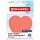 Блок самоклеящийся фигурный BRAUBERG сердце, 50 л., розовый, европодвес