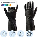 Перчатки латексные с напылением JetaSafety JL711 р. M