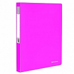Папка 40 вкладышей BRAUBERG «Neon», 25 мм, неоновая розовая, 700 мкм