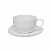 превью Кофейная пара Tudor England Royal White фарфоровая белая чашка 90 мл/блюдце (артикул производителя TU9999-2)