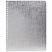 превью Бизнес-тетрадь Hatber Metallic А5 96 листов серебристая в клетку на спирали (148×210 мм)