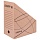 Лоток вертикальный для бумаг STAFF (260×320 мм), ширина 75 мм, до 700 листов, микрогофрокартон, СИНИЙ