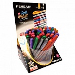 Ручка гелевая PENSAN «Glitter Gel», АССОРТИ, чернила с блестками, узел 1 мм, линия письма 0.5 мм, дисплей, 2280/S60