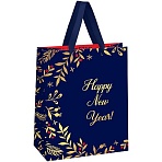 Пакет подарочный 18×23×10см MESHU «Christmas tree», фольга, матовая ламинация