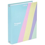 Тетрадь на кольцах А5 175×215 мм, 120 л., твердый картон, клетка, BRAUBERG, кросс-серия PASTEL