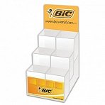 Дисплей настольный для размещения ручек BIC, 25×16х13 см, 6 отделений, БЕЗ НАПОЛНЕНИЯ