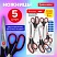 превью Ножницы BRAUBERG SOFT GRIP НАБОР 5 штук (140170190220240 мм)эргономичные черно-красные ручкиВЫГОДНАЯ УПАКОВКА238410