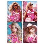 Записная книжка А6, 80л. на гребне BG «Pink girls»