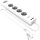 Сетевой фильтр Philips CHP4336WA/51 3р/2м с USB, 10А, белый