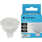 Лампа светодиодная Topfort GU5.3 12V 6W 4000K