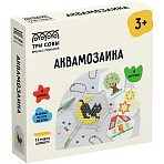 Аквамозаика ТРИ СОВЫ «Кошкин дом», набор инструментов, трафареты, картонная коробка 12×12см