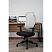 превью Кресло для руководителя Комус Мебель (Easy Chair) 603 серое/чёрное (сетка/ткань, пластик)